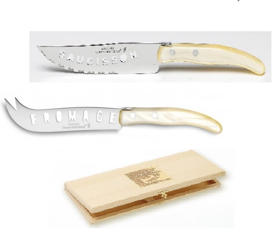 Laguiole Berlingot Cheese and Sausage Knives | Pearl