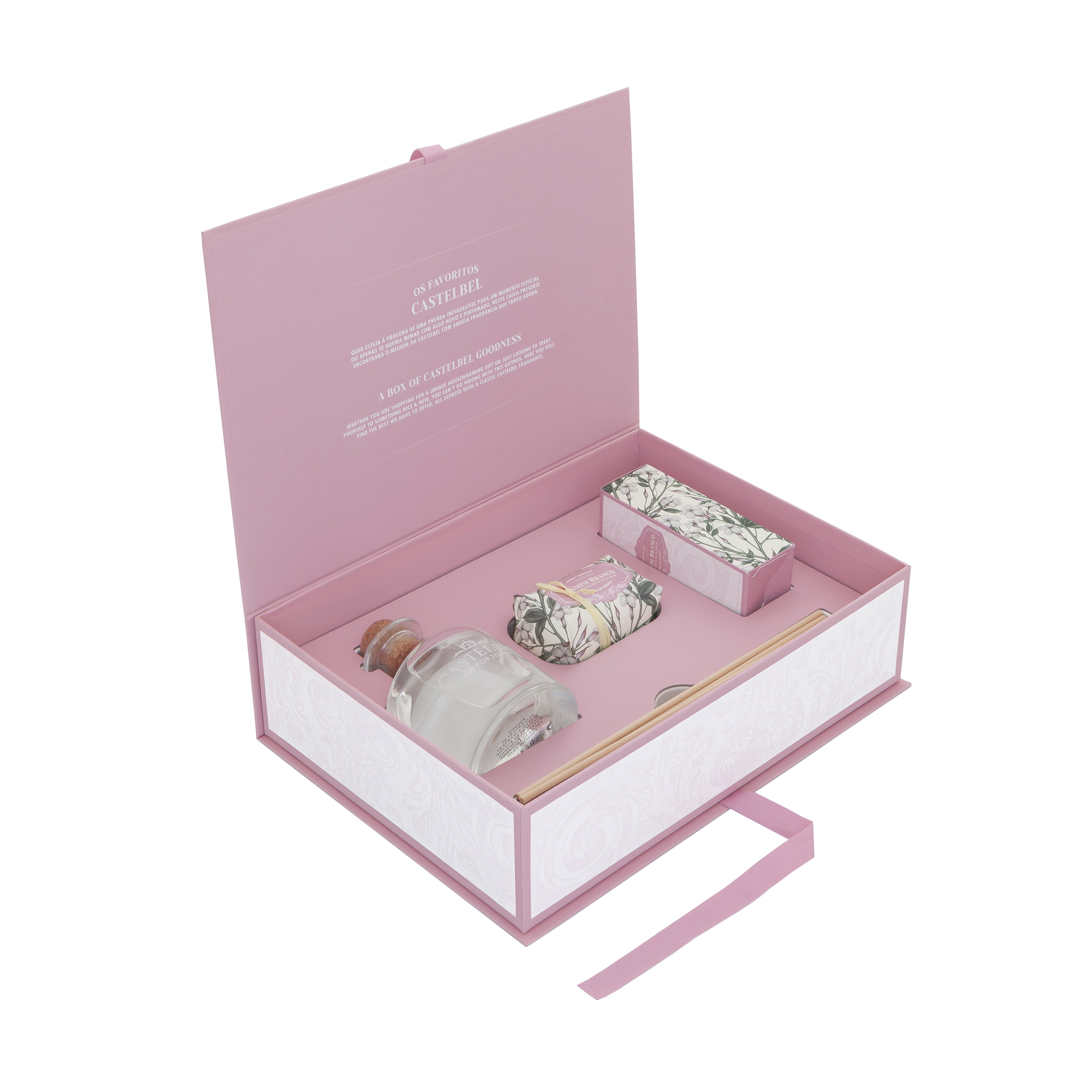 Castelbel White Jasmine Gift Set Diffuser Hand Cream Soap
