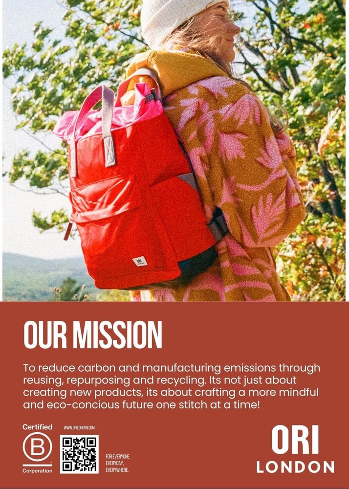 Unisex roll-top nylon backpack in avocado green with adjustable cotton straps