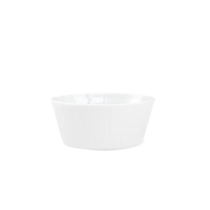 Pillivuyt Eventail Bowl in White Porcelain | Set of 4 | 6"D