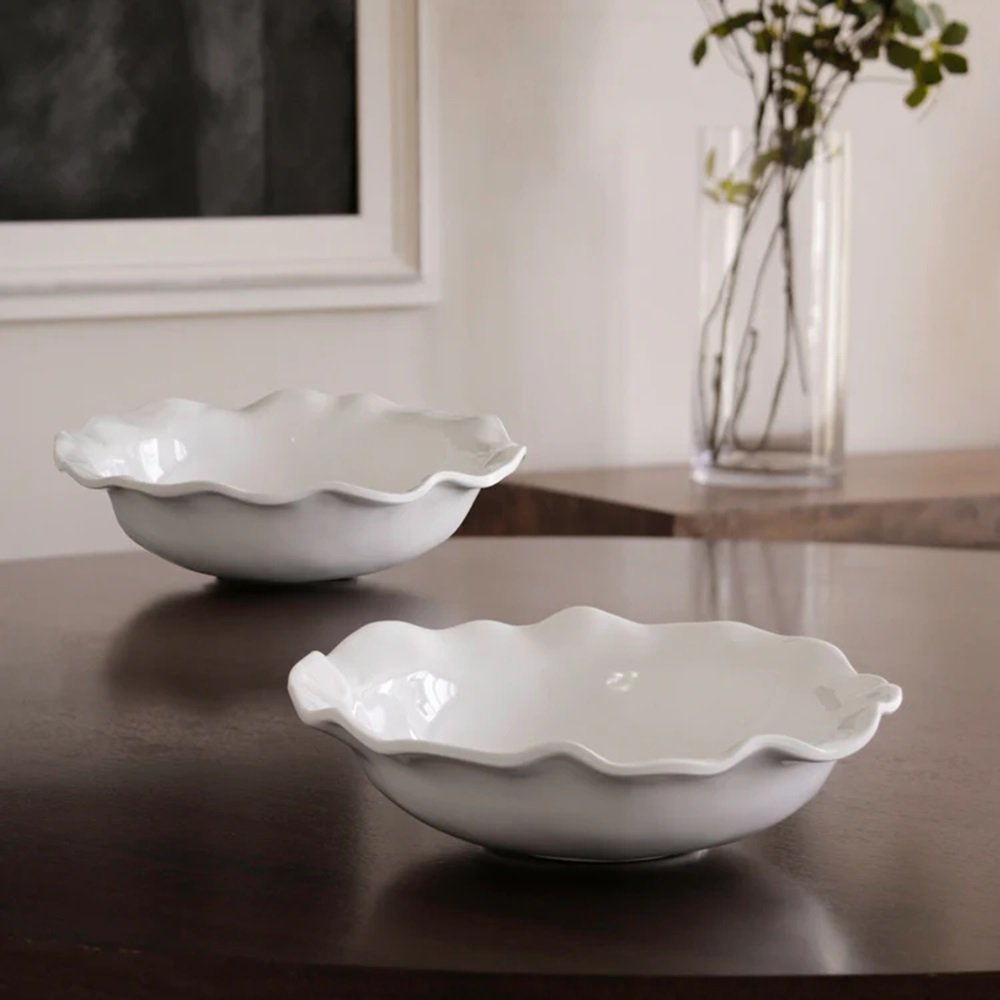 VIDA Havana Medium Bowl in White Melamine | 10.25"