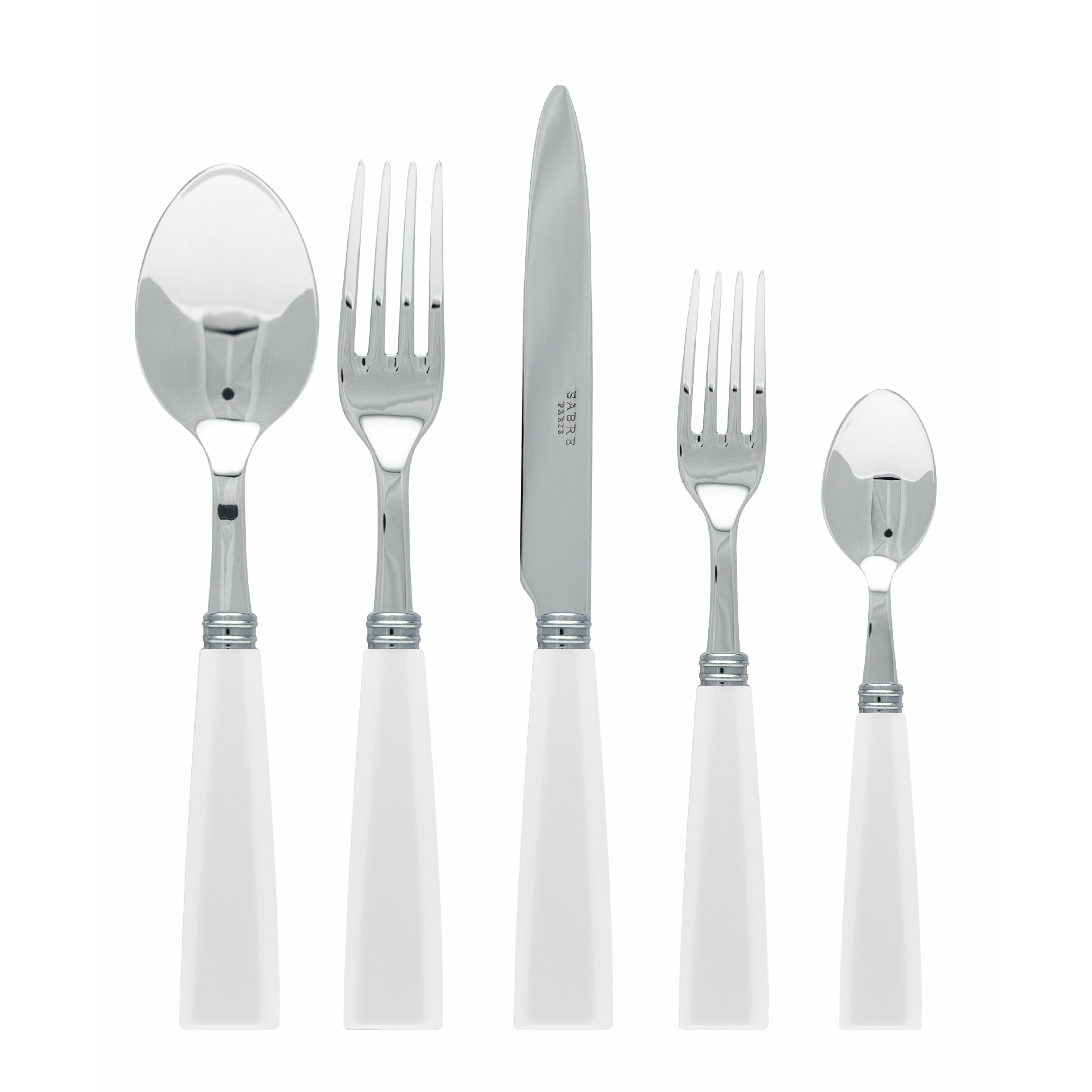 French Designer Flatware Natura Icône White