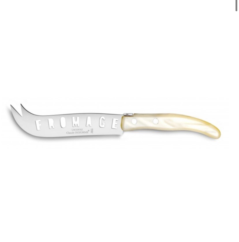 Claude Dozorme Knives Cheese and Sausage Knives Berlingot Pearl Handle