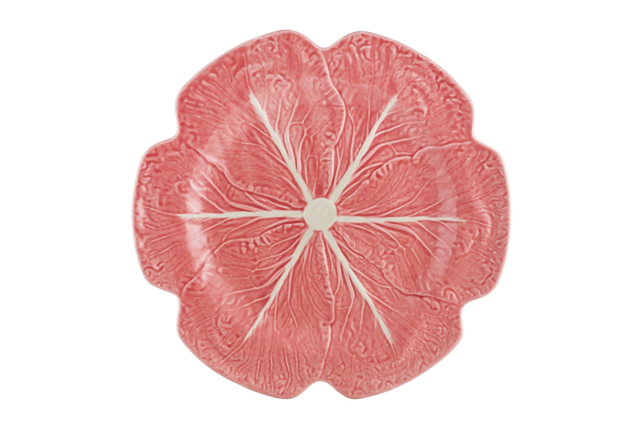 Bordallo Pinheiro Cabbage Pink Charger Plate, 12-Inch