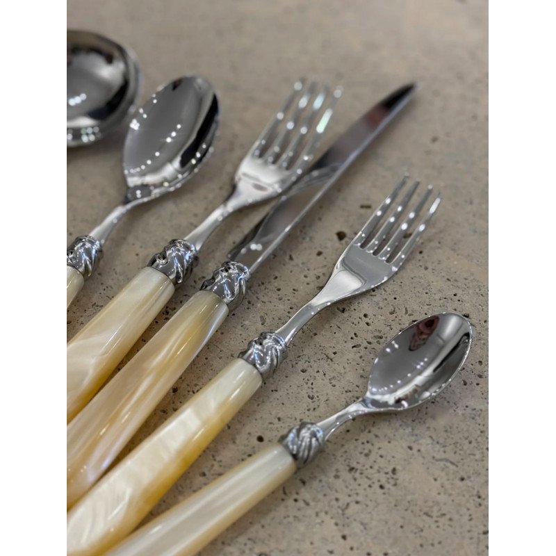 Capdeco Diana Pearl 5-Piece Flatware Place Setting