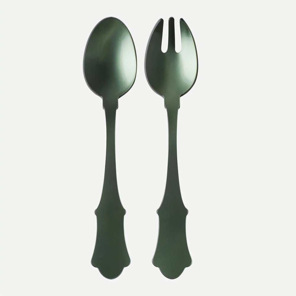 Sabre Paris Salad Server 2-Piece Set (Acrylic) "Honorine" Tableware Simple and Elegant Colorful Timelss Serving, Dishwasher Safe