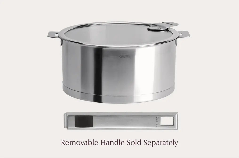 Cristel Strate Stainless Steel Saucepan Plus — 3 Qt