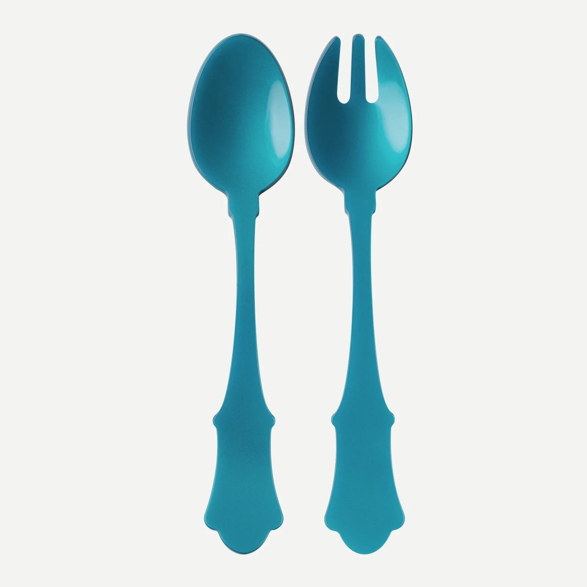 Honorine Salad Server Set Acrylic Sabre Turquoise