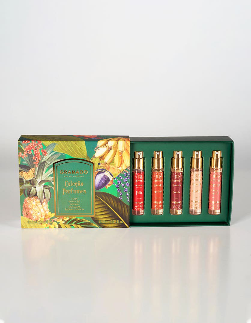 Granado Tropical Exuberance discovery set 5x10ml perfume kit with botanical packaging