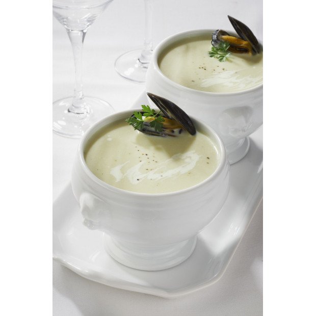 Lion Head Porcelain Soup Bowl French Classic - Thumbnail 2