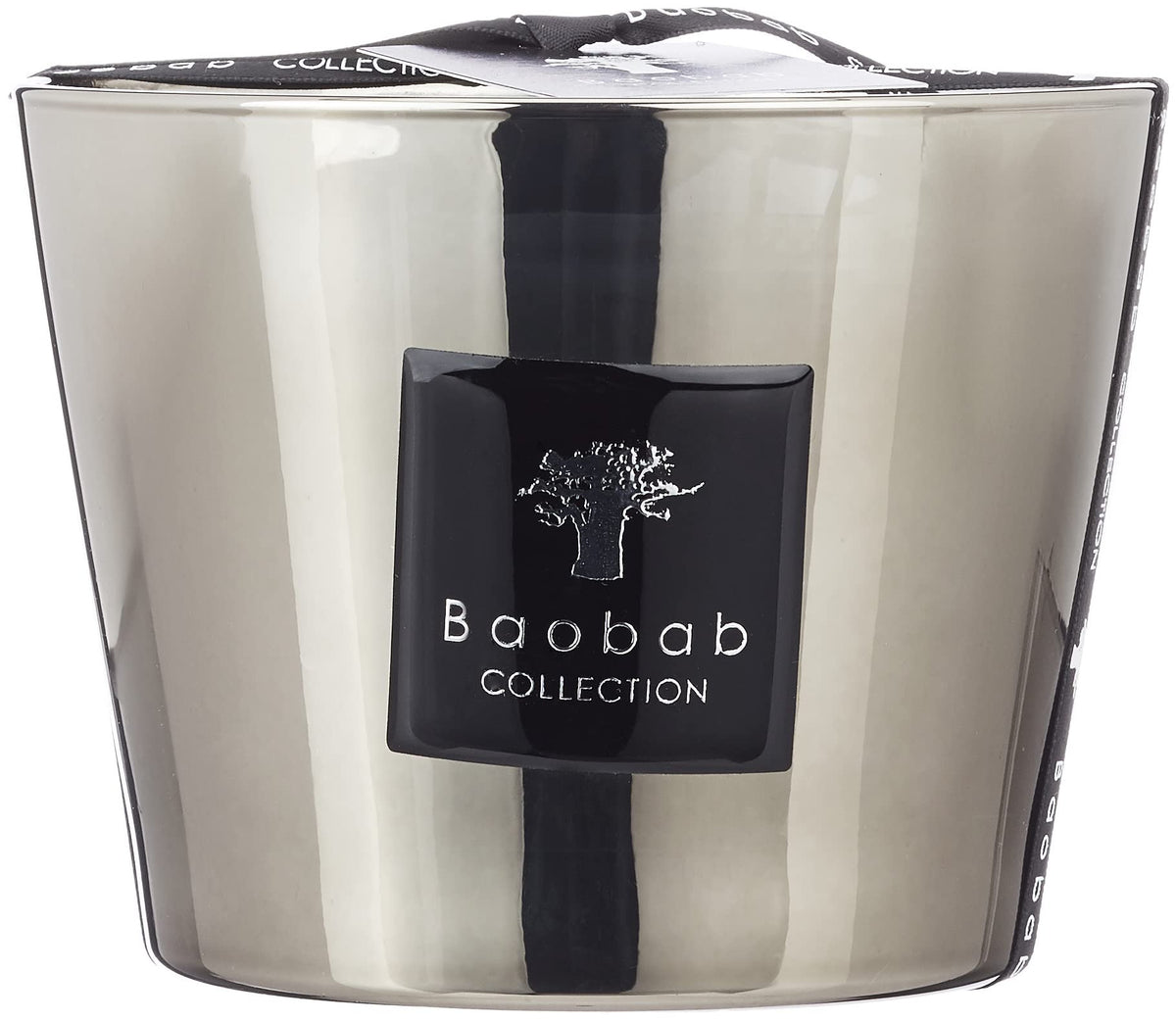 Baobab Platinum Candle Amber and Spices Fragrances 3.9 inches Tall 4-wicks