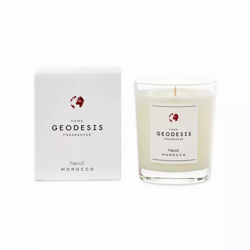 Hand-poured Geodesis candle – artisan scent for relaxing home ambiance