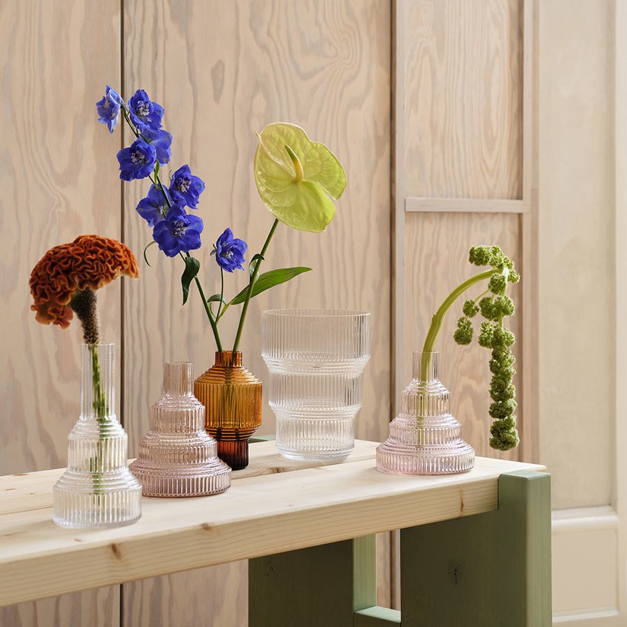 Kosta Boda Pavilion Small Vase | Light Pink