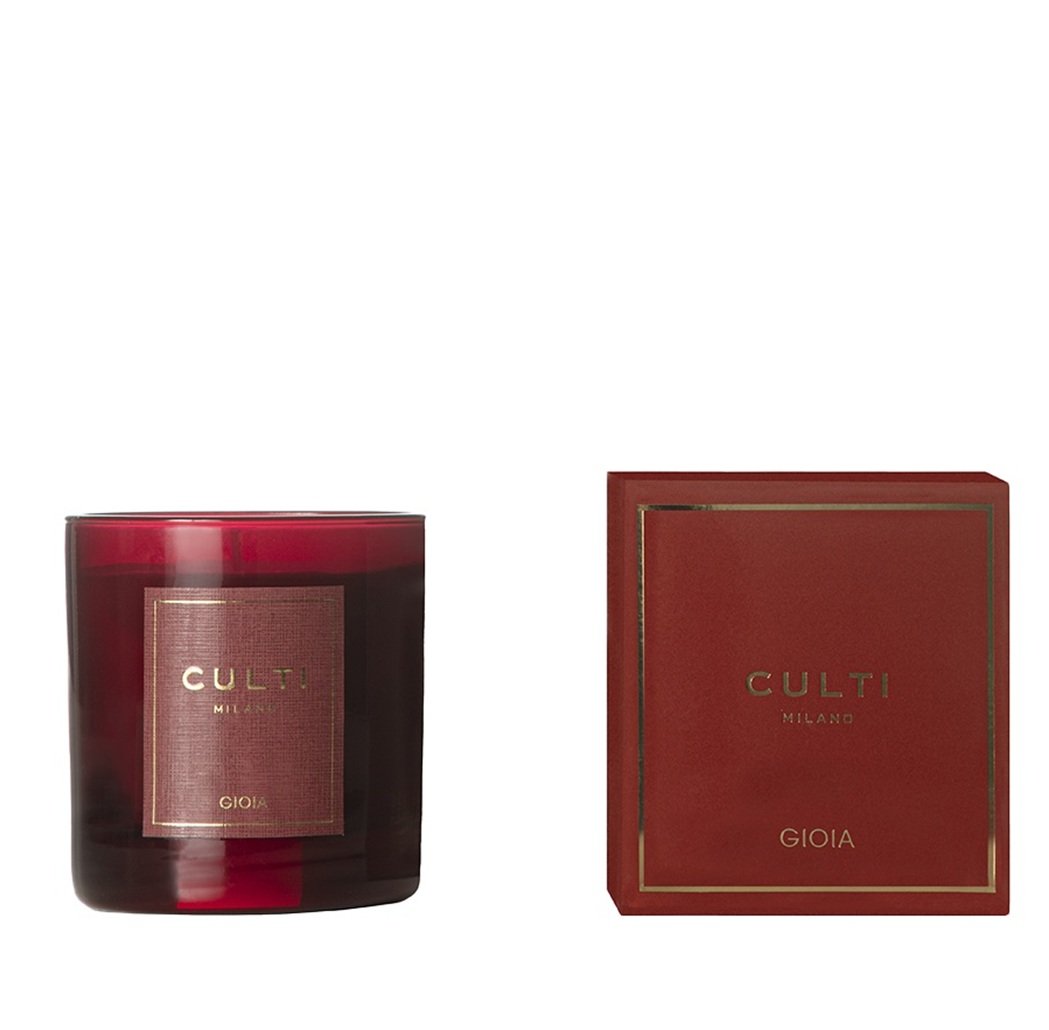 Culti Milano Gioia (Joy) Luxury Scented Candle 270g Bitter Orange, Gingerbread, Fir-wood Fragrances