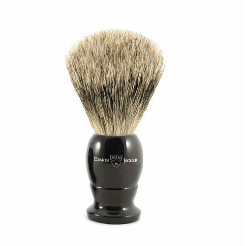 Edwin Jagger Medium Shaving Brush with Best Badger - Ebony - Home Decors Gifts online | Fragrance, Drinkware, Kitchenware & more - Fina Tavola