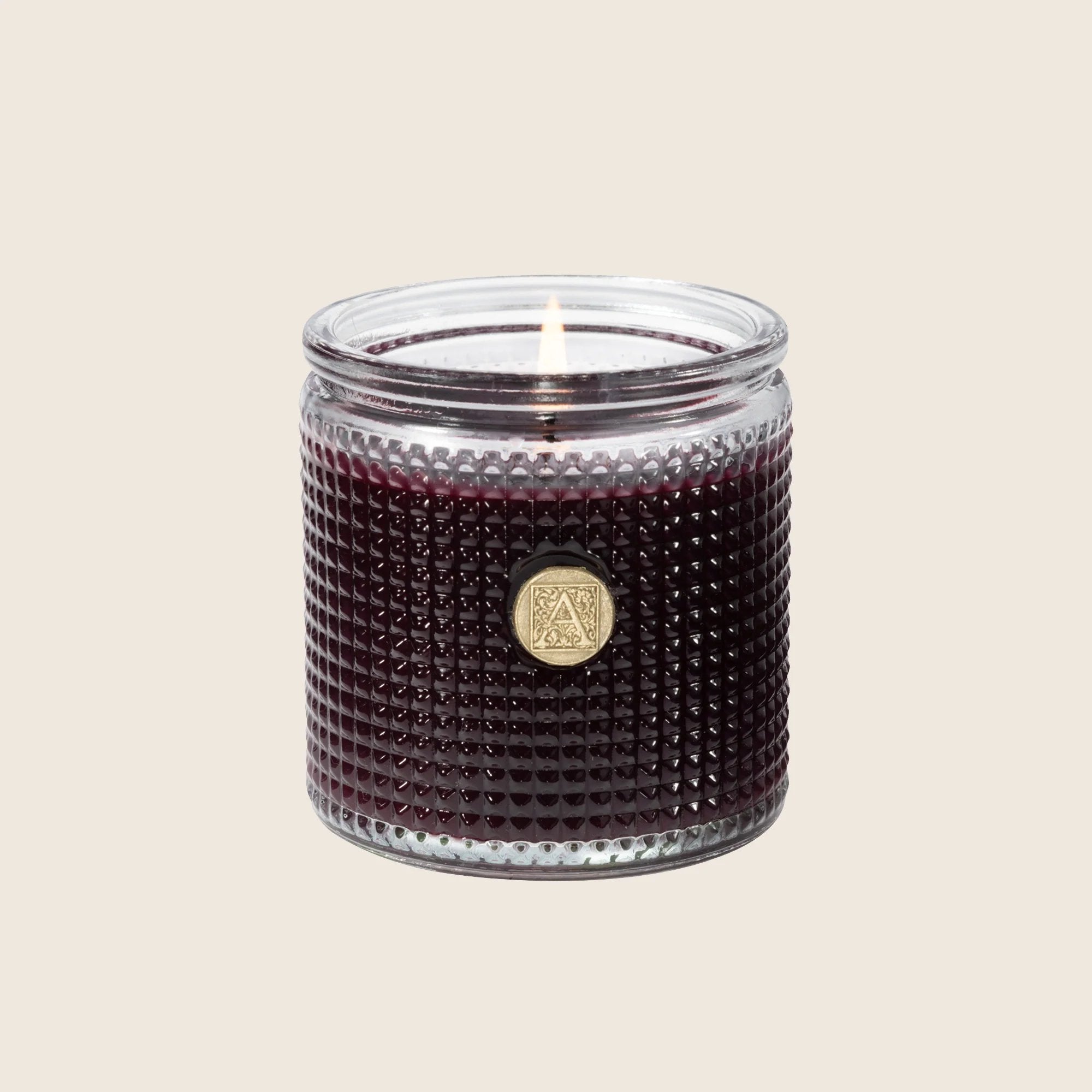 Aromatique Autumn Cherry Textured Glass Candle