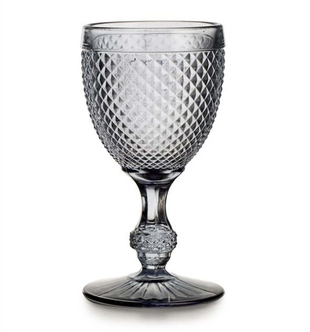 Vista Alegre Bicos Gray Water Goblets (9.5 oz) | Set of 4