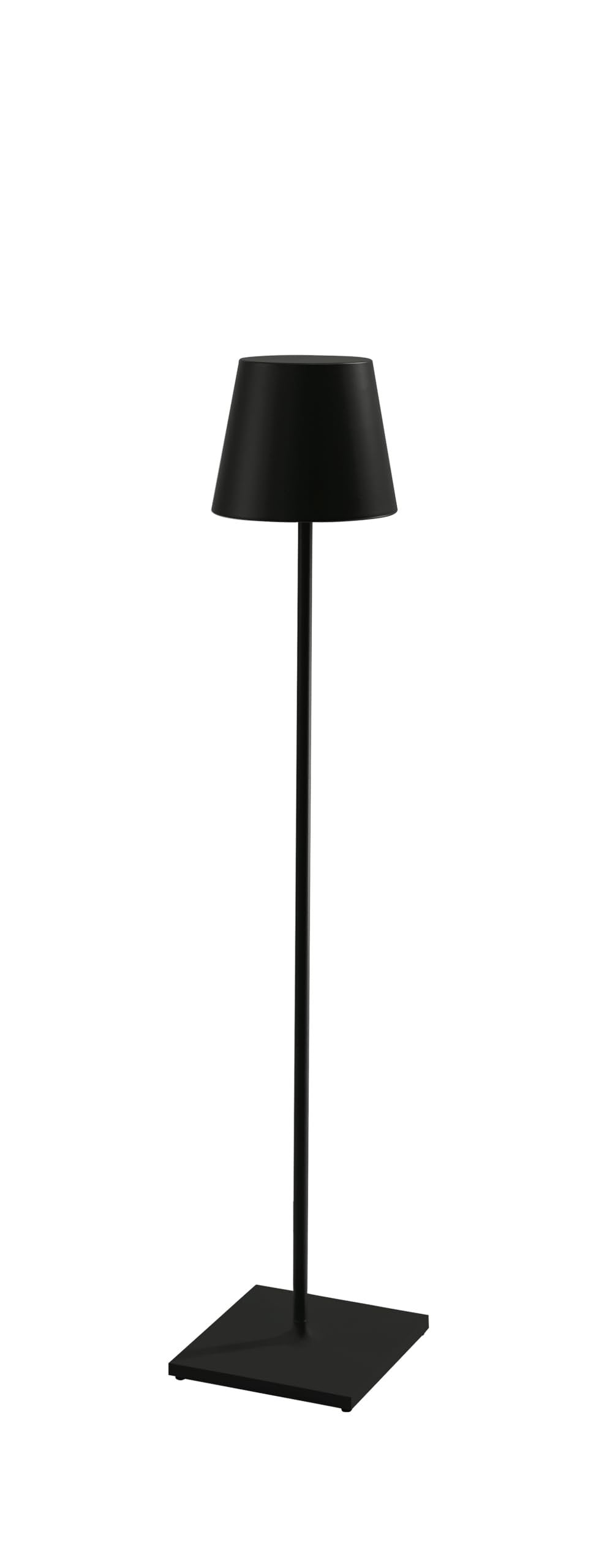 Zafferano Poldina Pro XXL Floor Lamp in Aluminum, IP54 Protection, Indoor/Outdoor use, Contact Charging Base Included, 59”, USA Plug