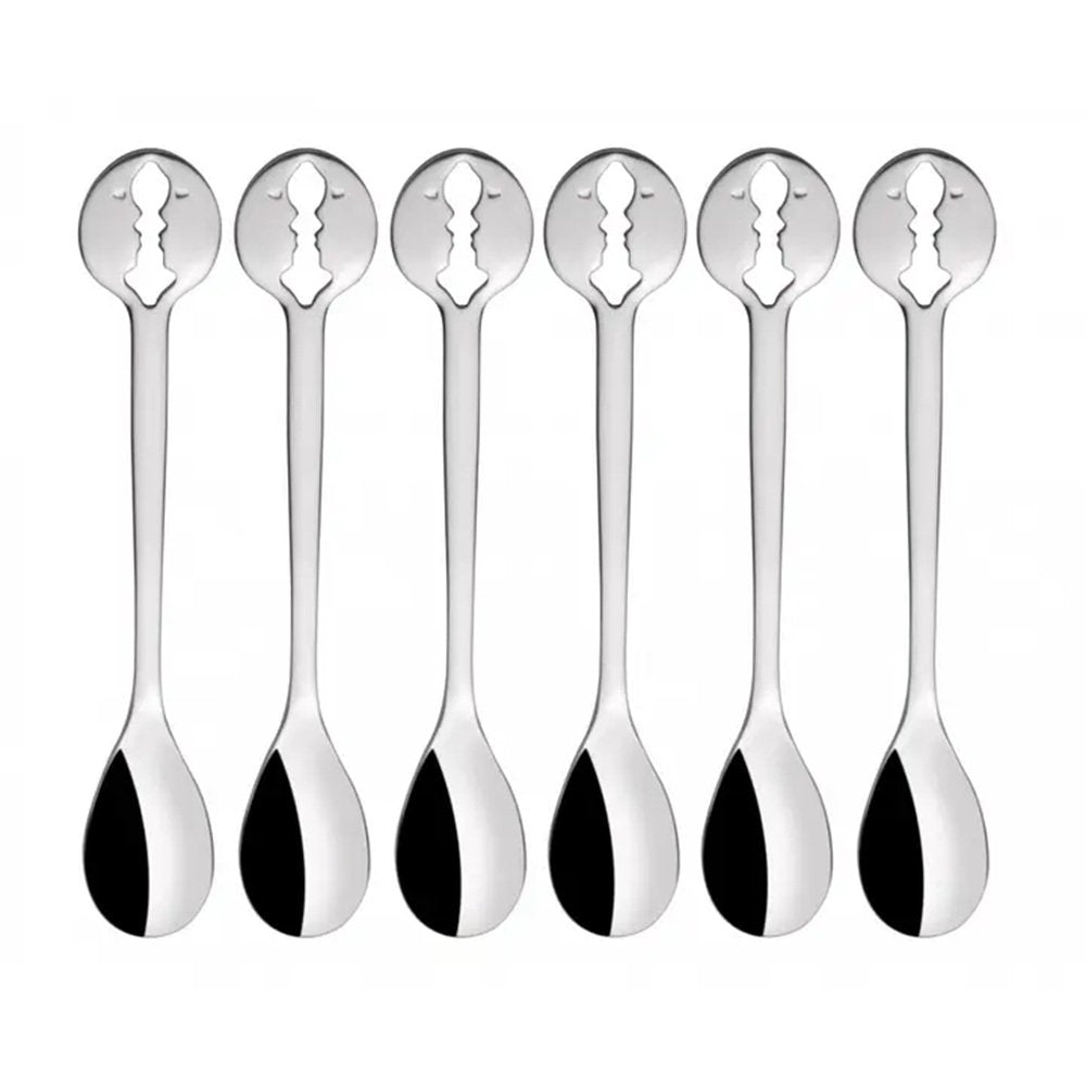 Bugatti Kiss Moka Spoons 6-Set S/Steel 5"L
