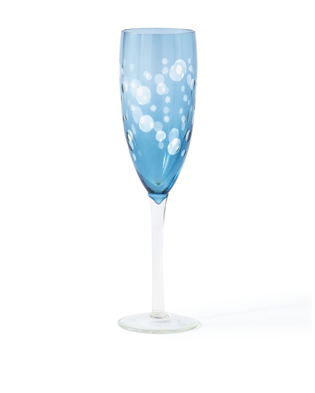 PolsPotten Cuttings Champagne Flute Glasses – Multicolor Set of 6
