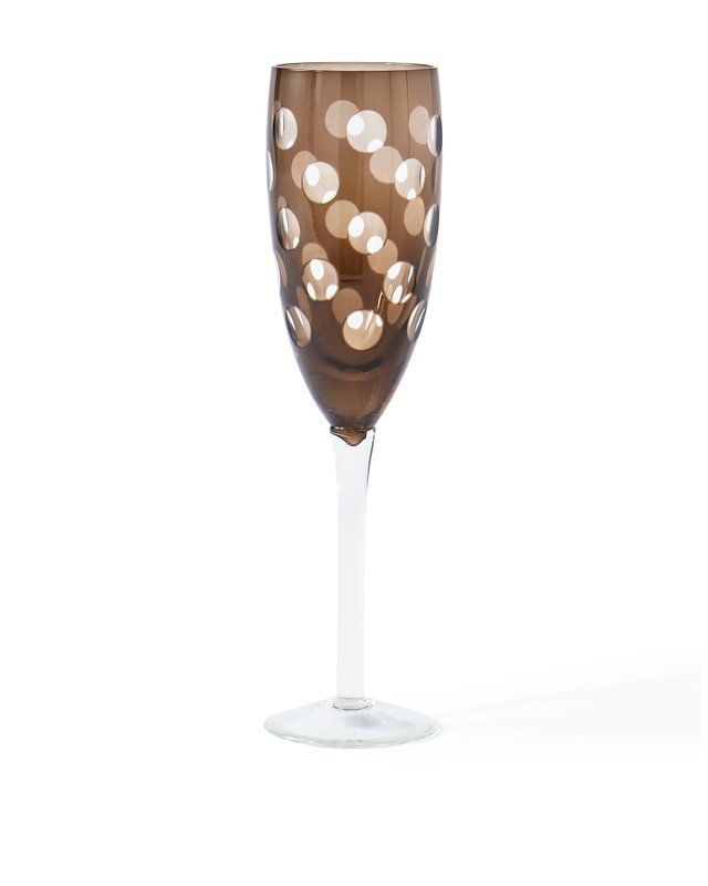 PolsPotten Cuttings Champagne Flute Glasses – Multicolor Set of 6