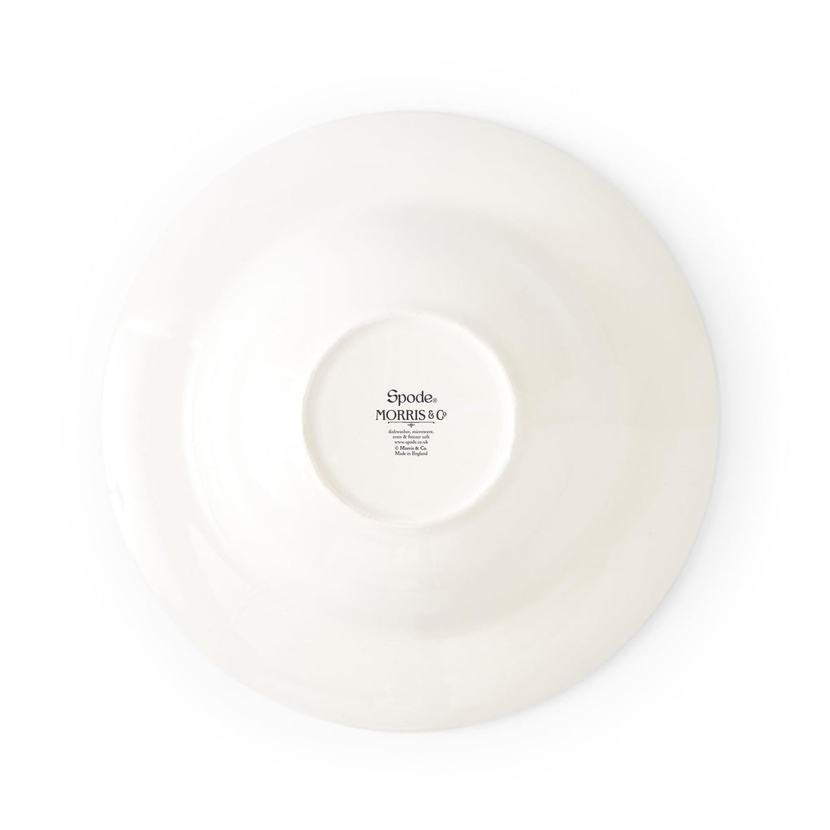 Spode Morris & Co Cereal Bowl | Set of 4 Bowls with Assorted Design for Fruit, Acai and Desserts | 7.5 Inch Bowls made of Fine Earthenware | Microwave and Dishwasher Safe | Made in England