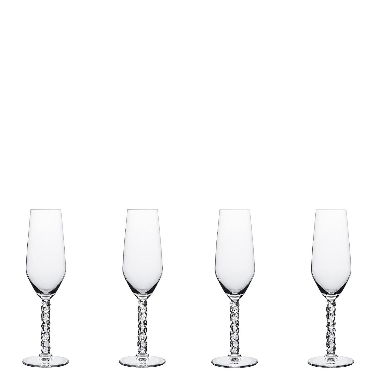 Orrefors Carat Crystal Champagne | 8oz | Set of 4
