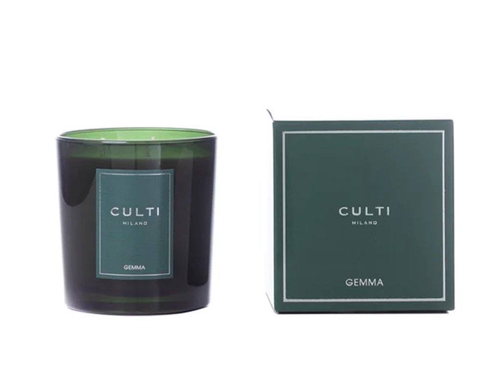 Culti Milano Winter Gemma Luxury Scented Candle 550 g ( 120 hours) Green Jar