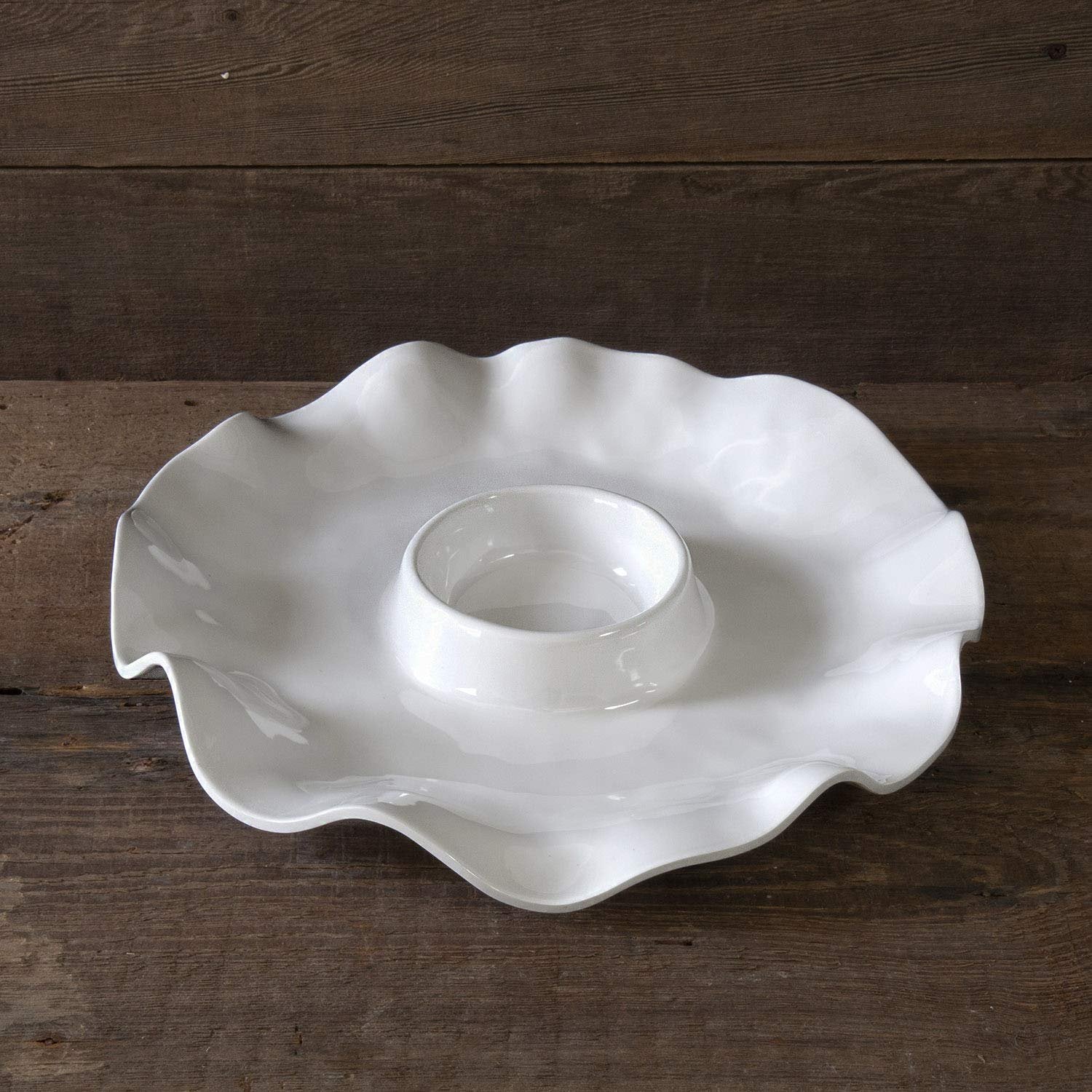 Beatriz Ball VIDA Havana Chip and Dip Bowl White Melamine