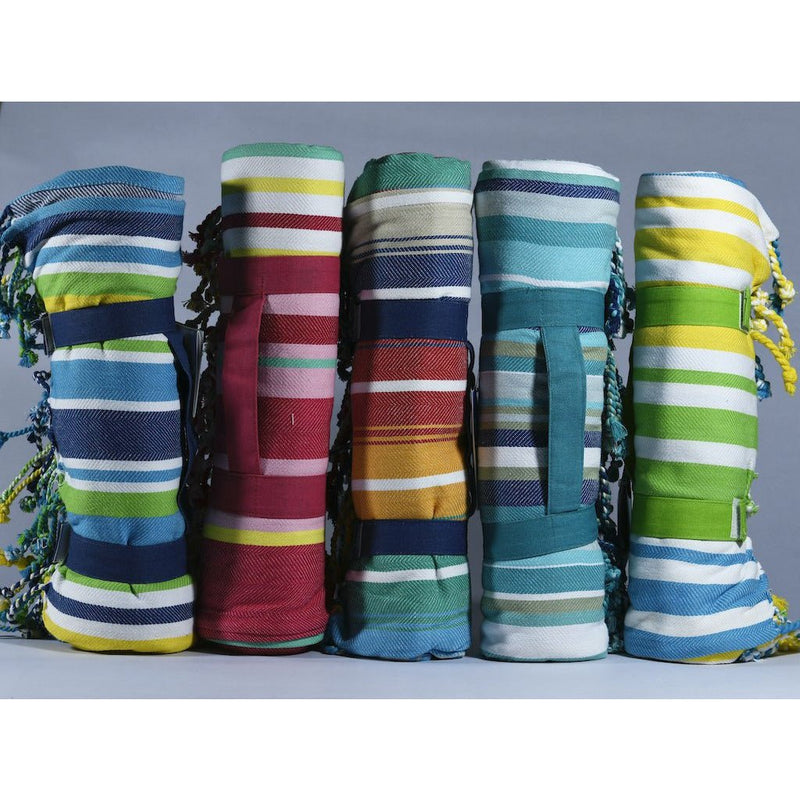 Outdoor Blanket with Fringes and Strap - Home Decors Gifts online | Fragrance, Drinkware, Kitchenware & more - Fina Tavola