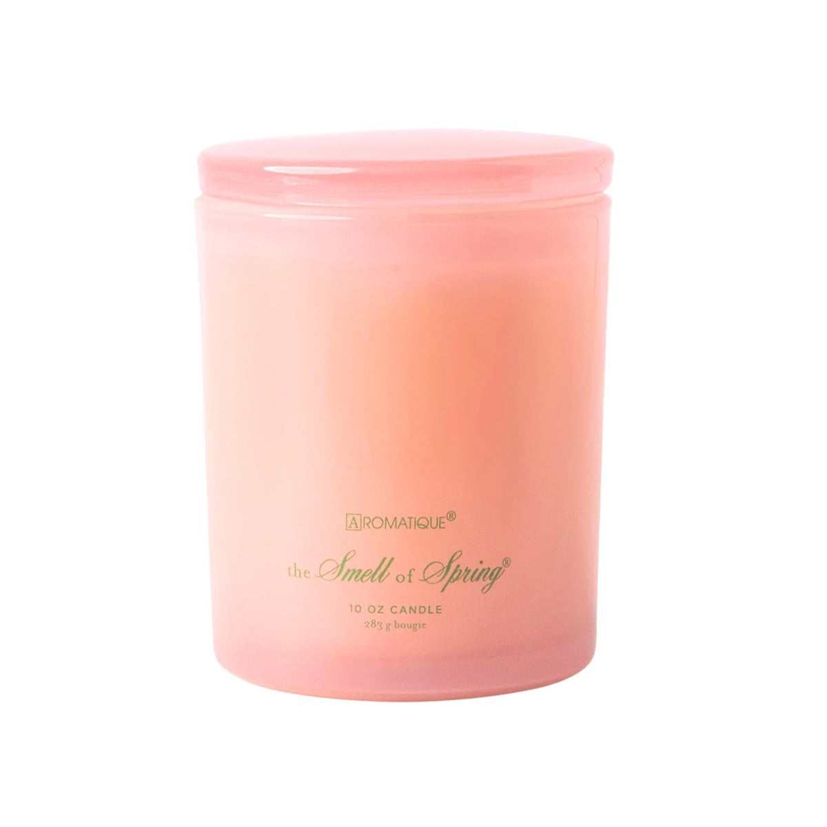 Aromatique The Smell of Spring Foundry Candle Hand-Poured Glass | Pink | 10oz