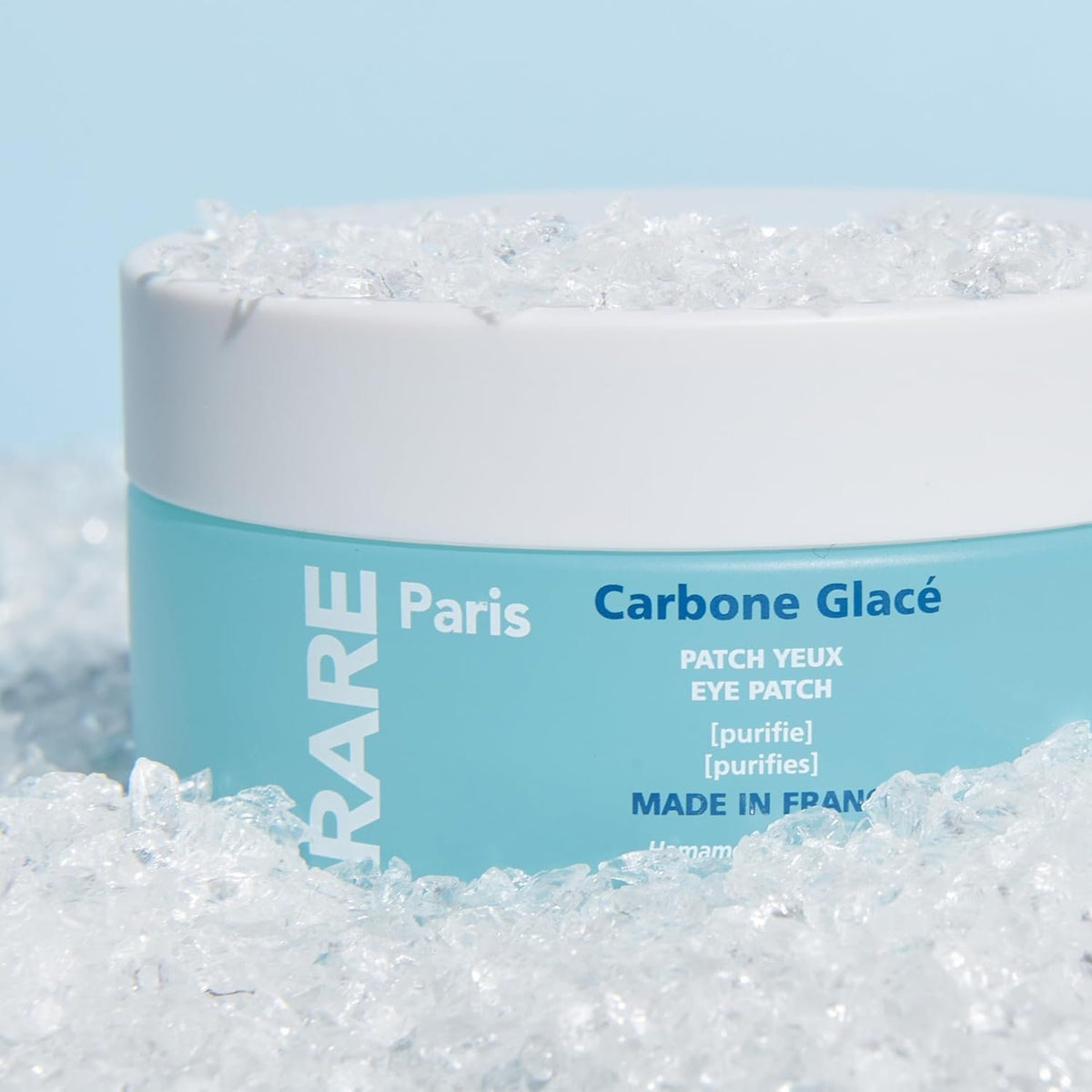 RARE Paris Carbone Glacé purifying eye patches 30 count black vegetable cellulose witch hazel mallow