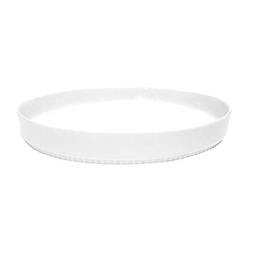 Pillivuyt France Toulouse, Deep White Porcelain Serving Plate, 8.5 Inches
