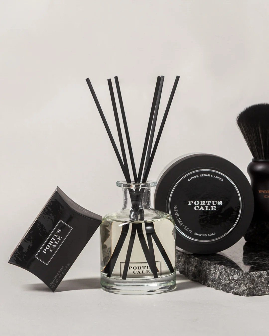 Portus Cale Black Edition 100ml Fragrance Diffuser - Citrus, Cedar & Amber