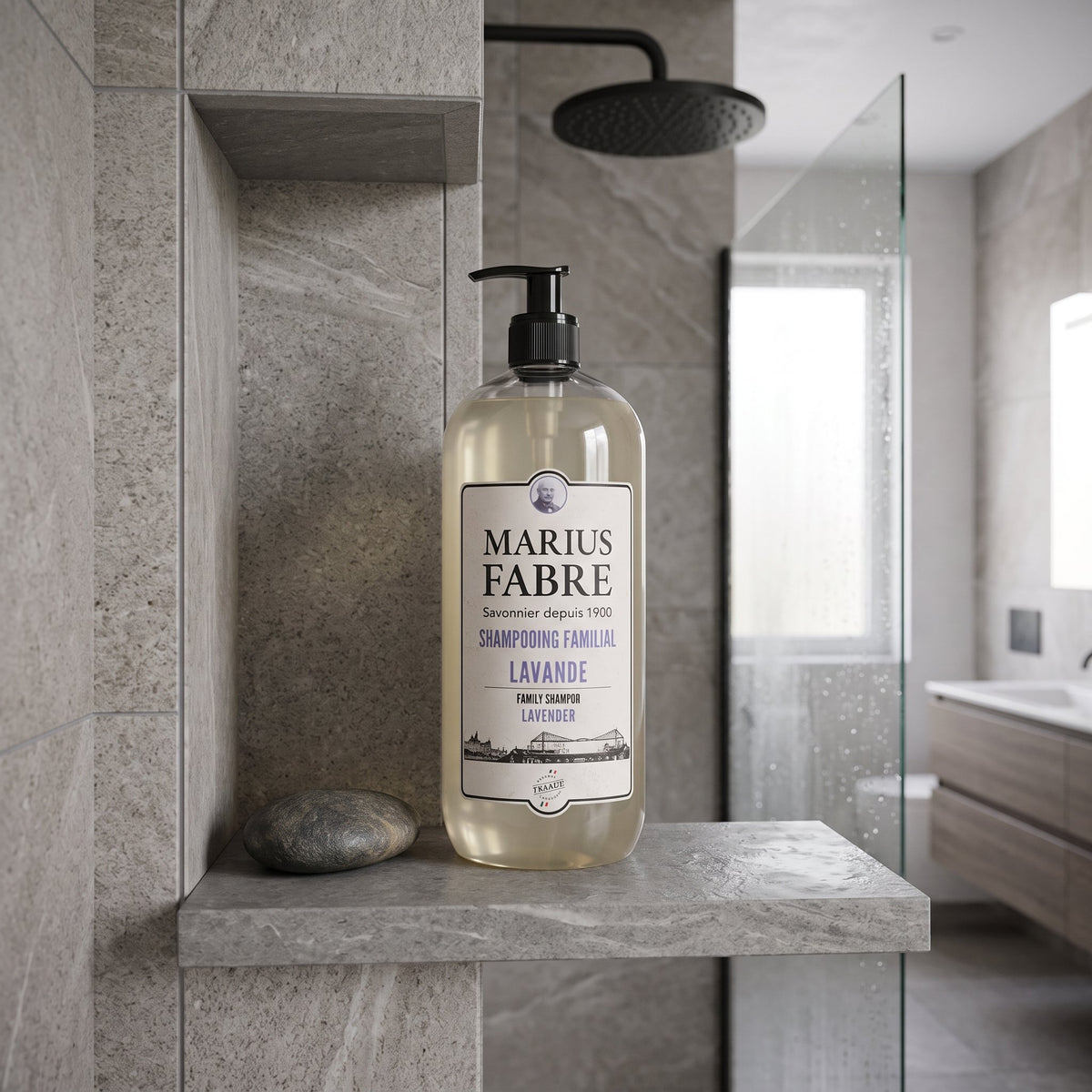 Marius Fabre Lavender Family Size Shampoo | Vegetable Oil Base | 1000ml