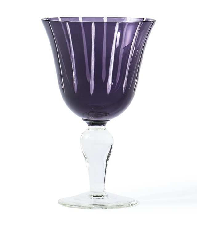 PolsPotten Purple Cuttings Multicolor Wine Glass
