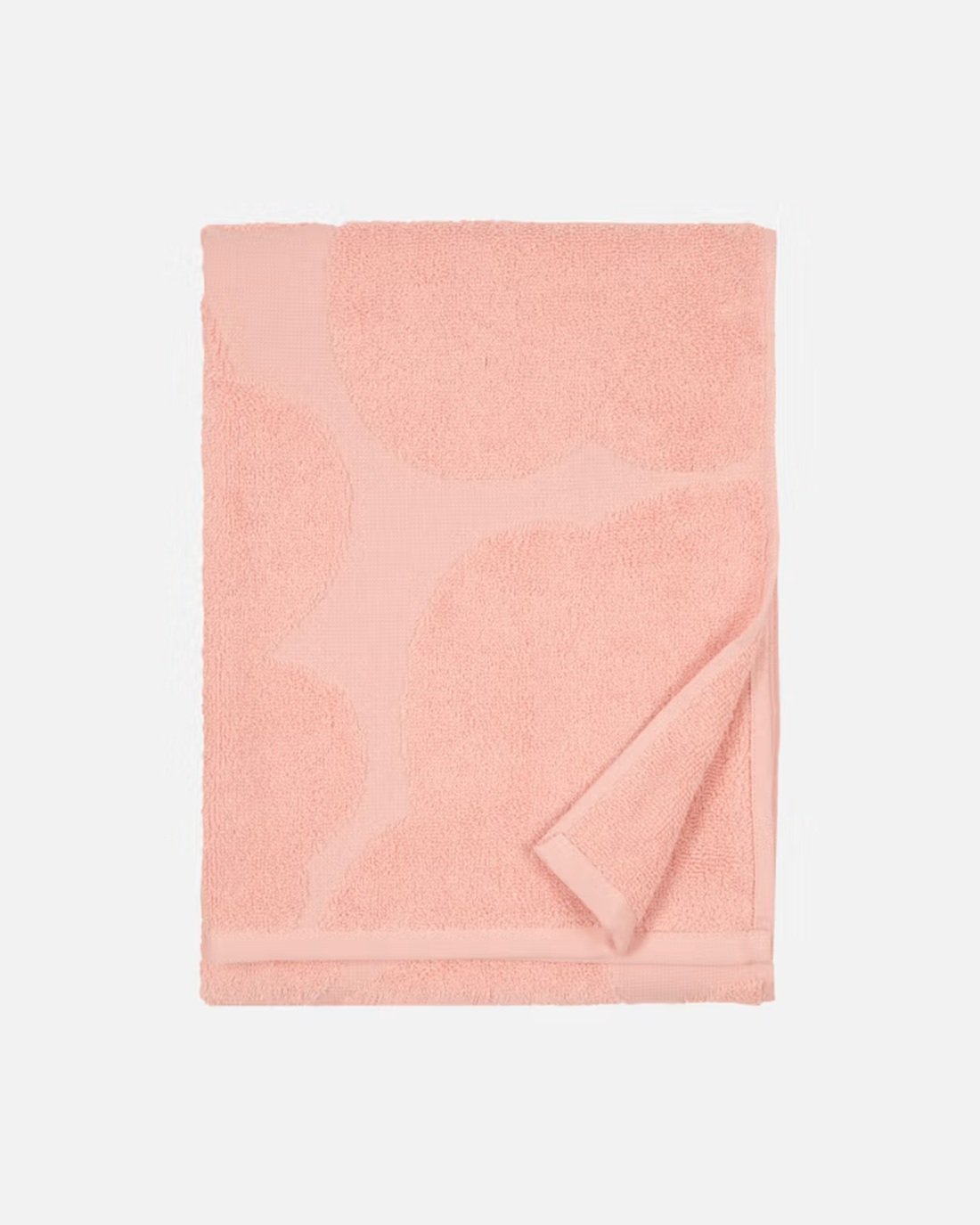 MARIMEKKO Unikko Terry Cotton Bath Towel (Pink) – Floral Patterned Bath Towels – 59 in x 28 in