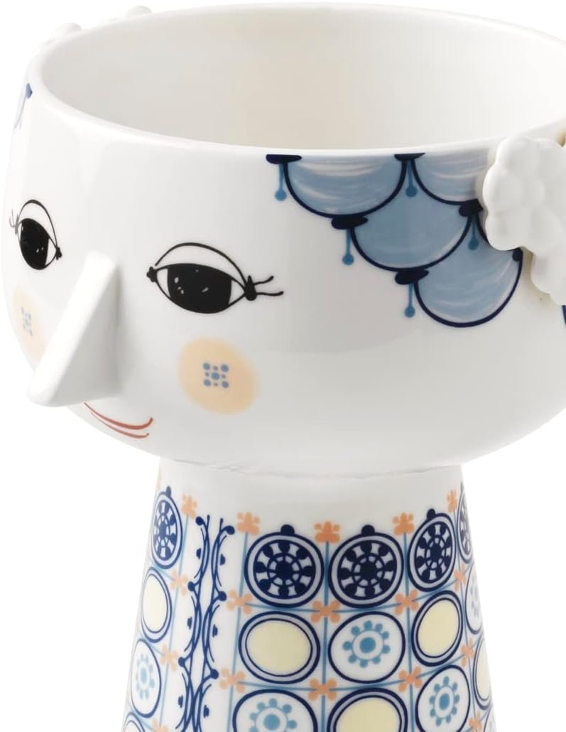 Bjørn Wiinblad Eva Porcelain Vase Dark Blue