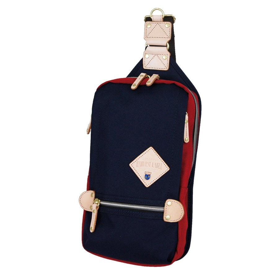 Harvest Label Sling Pack Pro Navy - Compact EDC Shoulder Bag with Multiple Zippered Pockets