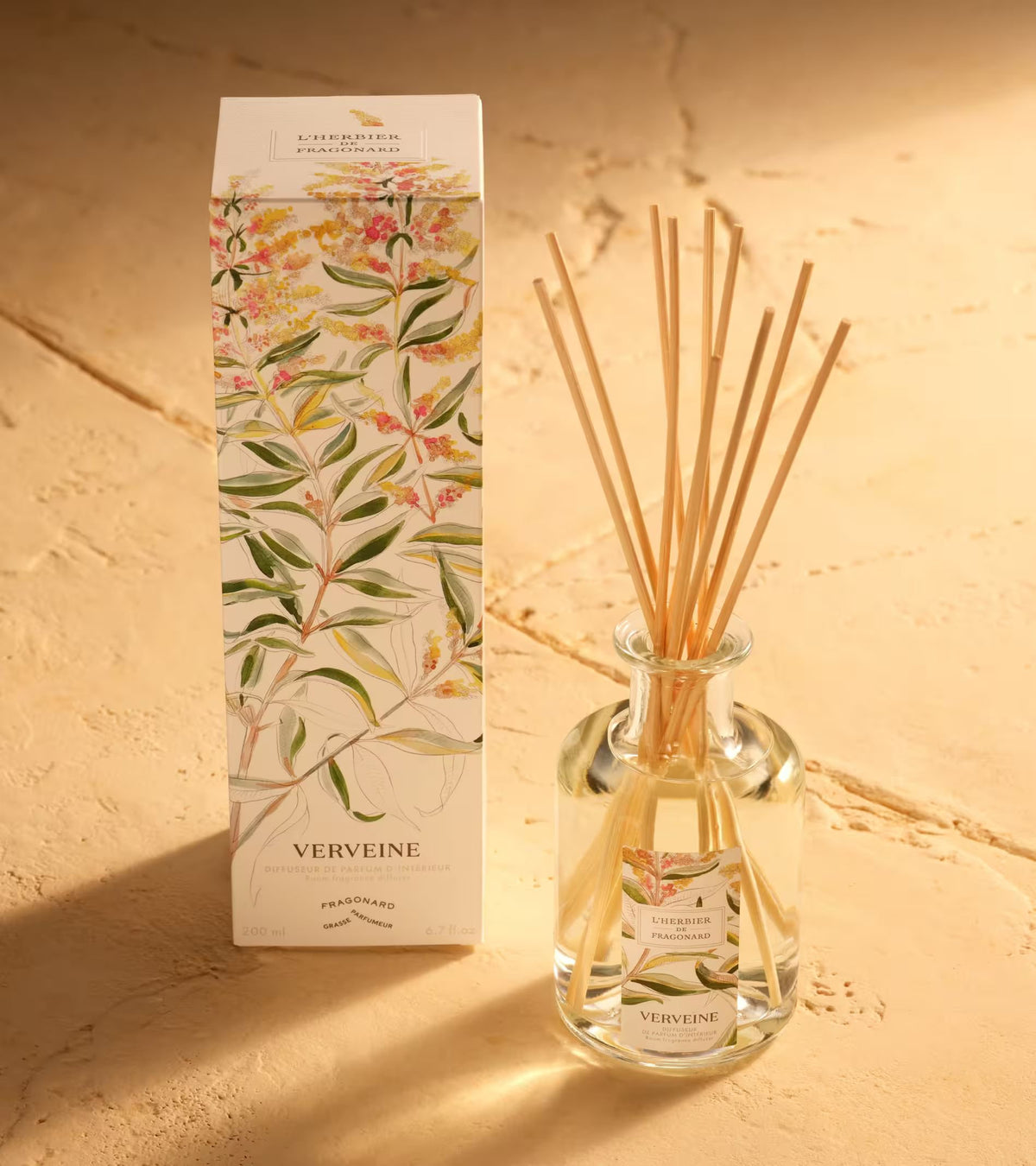 Fragonard Verbena Diffuser in a living room setting