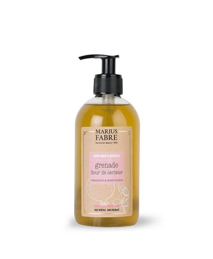 Marius Fabre, Marseille Liquid Soap Cherry Blossom and Pomegranate Fragrance, 400ml