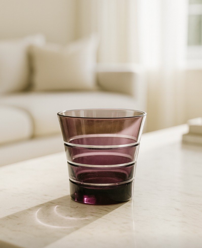 Colorful Whiskey Tumblers – Elegant Mouth-Blown Glass Barware Collection