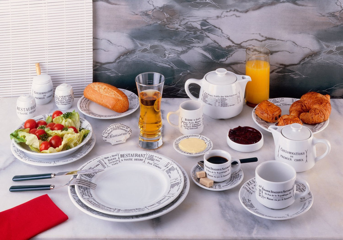 Pillivuyt Brasserie Plate, 9.5"