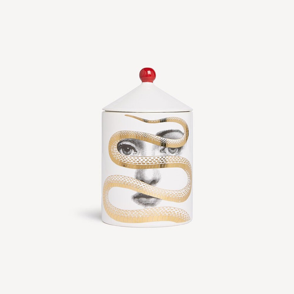 Fornasetti Scented Candle Peccato Originale Frutto Prohibito Graphic Design