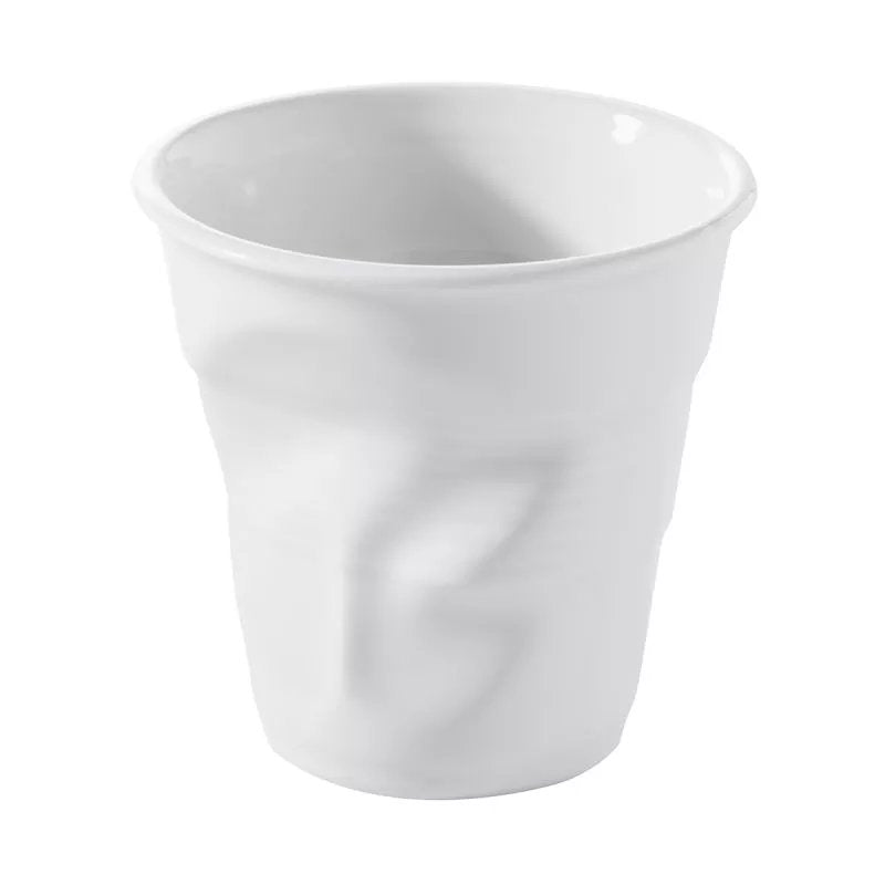 Froisses Crumple Cappucino Tumbler Cup | White