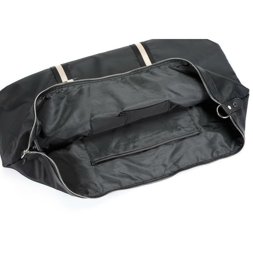 Alpha Black Nylon Duffle Bag with Straps - Home Decors Gifts online | Fragrance, Drinkware, Kitchenware & more - Fina Tavola