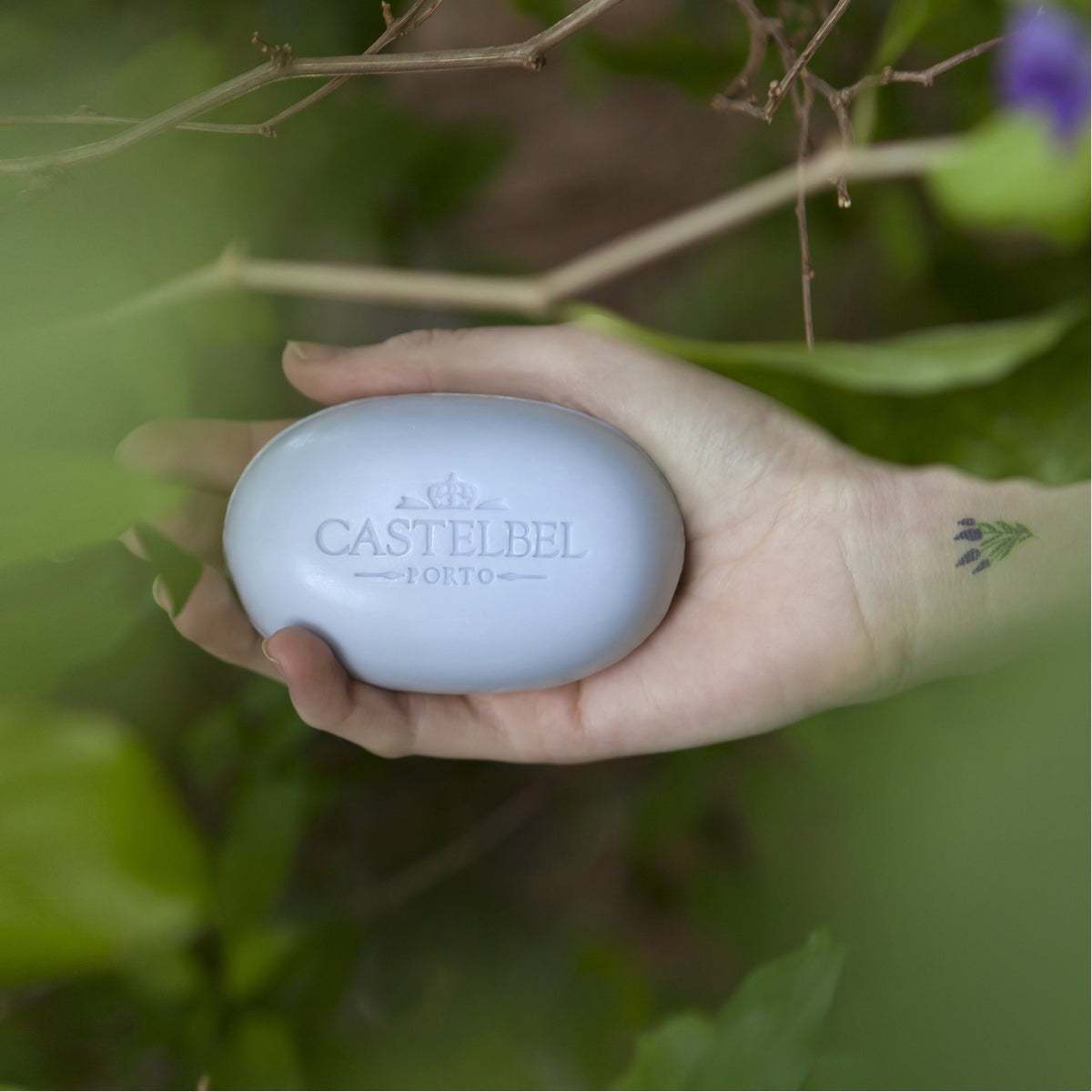 Castelbel Lavender Aromatic Soap 2-Bars Vegetable Base (150g x 2) Vegetable-Base Dermatologically-Tested Paper Wrapped from Portugal