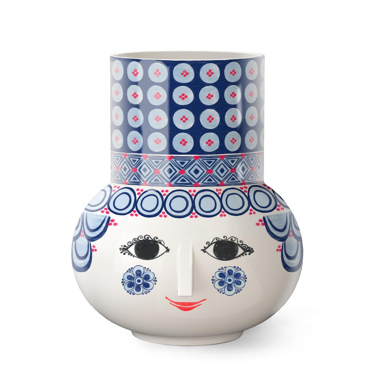 Bjørn Wiinblad Olga Porcelain Vase | Blue