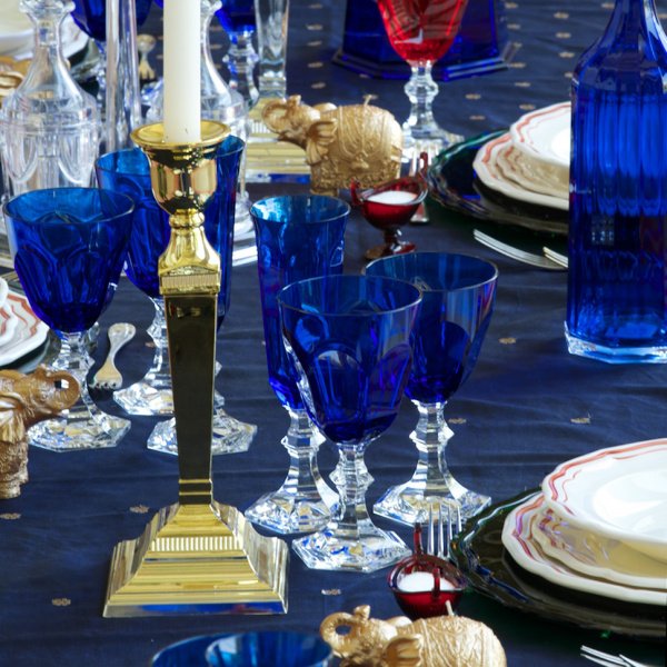 Mario Luca Giusti Blue Acrylic Water Goblet Set – Dolce Vita Collection