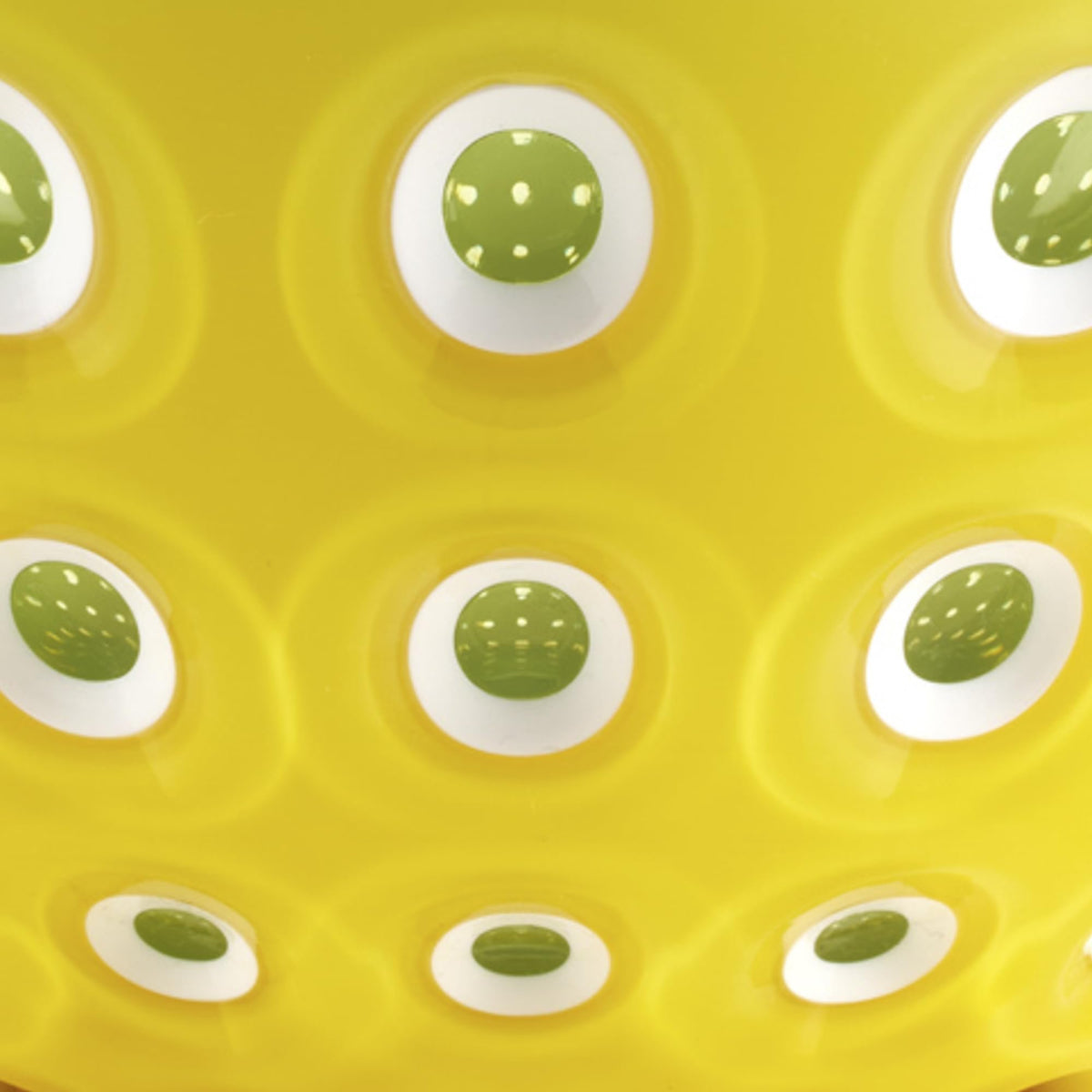 Guzzini Bowl Le Murrine, Saffron Yellow/White/Water Lily Green